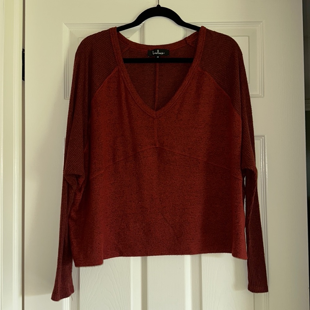 Lulu’s Burnt Orange/Red Sweater